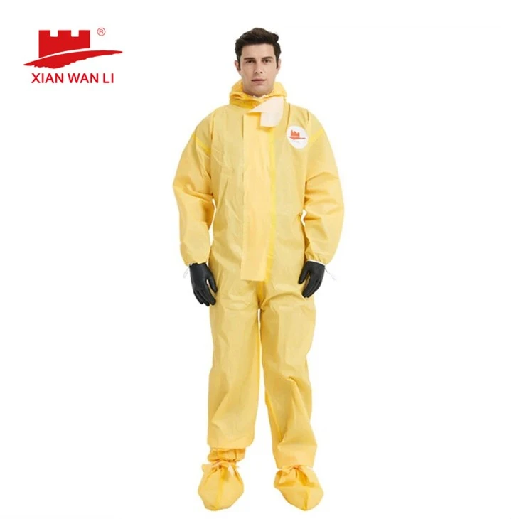 Coverall de vestir PPE d’un sol ús
